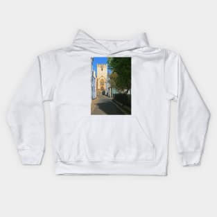 Monmouth Street, Lyme Regis, April 2021 Kids Hoodie